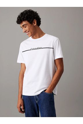 تیشرت سفید مردانه رگولار Calvin Klein - کد 882154088