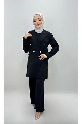 ست بالاتنه و پائین تنه حجاب قهوه ای زنانه Straight Vizyon Park - کد 882142393