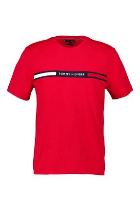 تیشرت قرمز مردانه یقه دوچرخه Tommy Hilfiger - کد 885700258