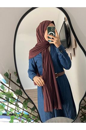 شال قهوه ای زنانه ویسکون Merwiss - کد 882179618