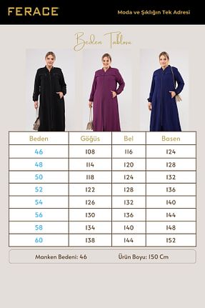 کلاه و ابایا بنفش زنانه مخلوط ویسکون Ferace - کد 321787727