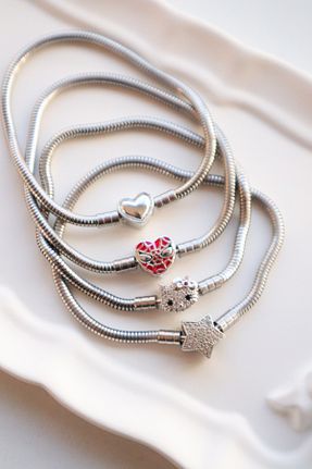 دستبند جواهر طوسی زنانه زیرکن Ef Butik - کد 882251890