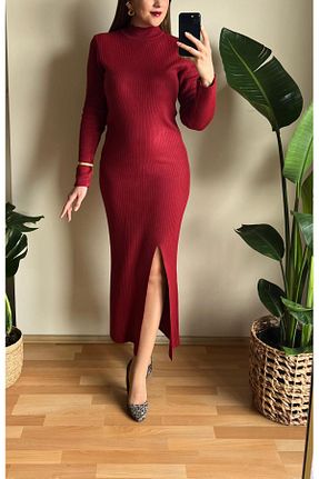 لباس زرشکی زنانه تریکو Butik - کد 882269450