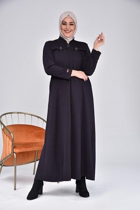 مانتو بلند حجاب بنفش زنانه Ferace - کد 174954942
