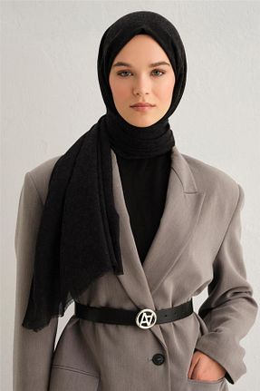 شال مشکی زنانه پنبه ای Armine - کد 874210234