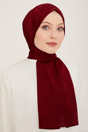 شال زرشکی زنانه پلی استر Armine - کد 847308680