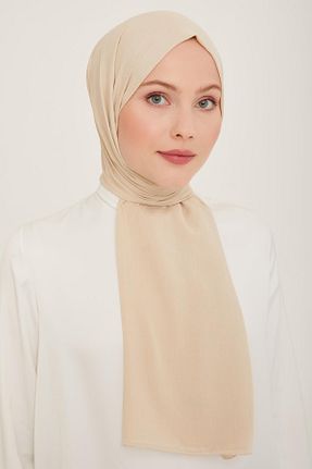 شال خاکی زنانه پلی استر Armine - کد 839833665
