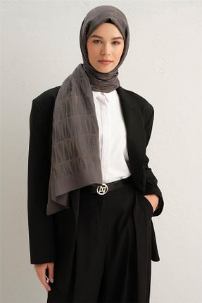 شال قهوه ای زنانه پنبه ای Armine - کد 840455040