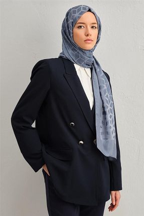 شال آبی زنانه پنبه ای Armine - کد 840454023