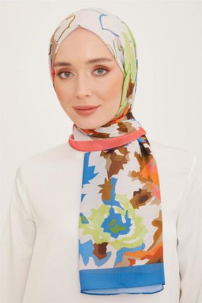شال سفید زنانه پلی استر Armine - کد 767875732