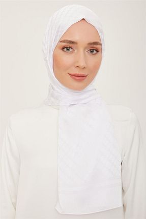 شال سفید زنانه پلی استر Armine - کد 801735054
