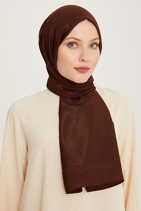 شال قهوه ای زنانه پلی استر Armine - کد 861967233