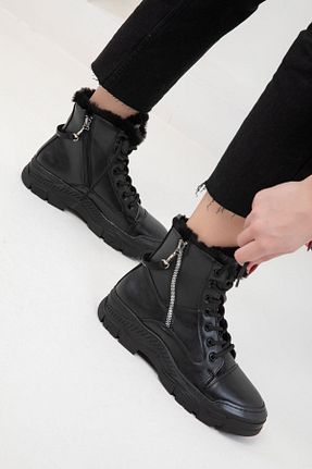 بوت / نیم بوت مشکی زنانه چرم مصنوعی SOHO - کد 879438933