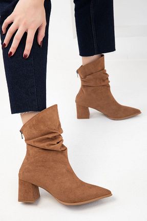 بوت / نیم بوت قهوه ای زنانه چرم مصنوعی SOHO - کد 877586372