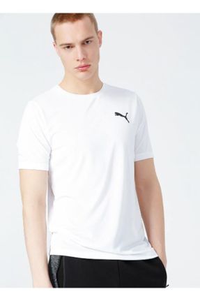 تی شرت سفید زنانه رگولار یقه گرد پارچه ای تکی پوشاک ورزشی کد 132707671