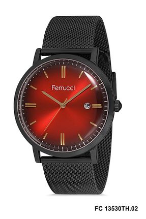 ساعت مچی مشکی مردانه 43 میلی متر Ferrucci - کد 87486889