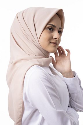 روسری بژ پلی استر trendbona - کد 132925811