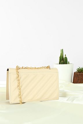 کیف دوشی بژ زنانه چرم مصنوعی Forentina - کد 133159255