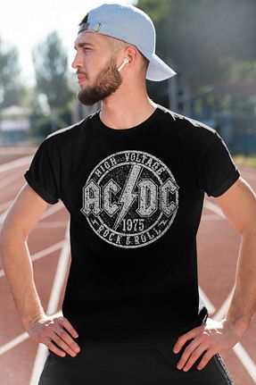 تیشرت مشکی مردانه رگولار ROCKANDROLL - کد 133353430