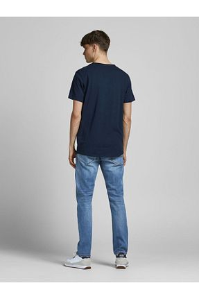 تیشرت سرمه ای مردانه یقه دوچرخه Jack & Jones - کد 133568034