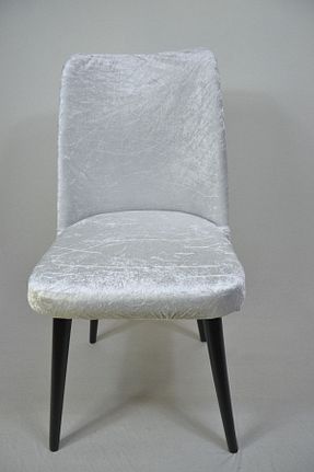 کاور صندلی سفید مخمل kılıfteks - کد 200067506