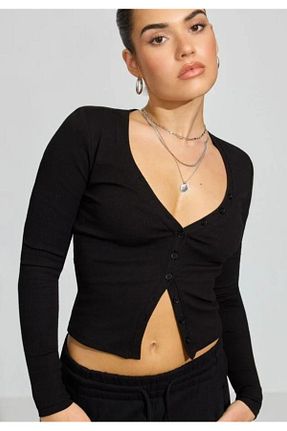 بادی مشکی زنانه یقه هفت Seeh - کد 880018343