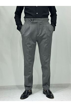 شلوار طوسی مردانه بافتنی gokhandemircicollection - کد 880030881