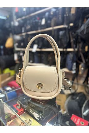 کیف دوشی بژ زنانه چرم مصنوعی Genel Markalar - کد 880867864