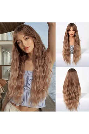 کلاه گیس قهوه ای زنانه favorim peruk - کد 880101955