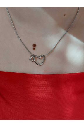 گردنبند استیل ( فولاد ) متالیک زنانه استیل (فولاد) bijoux uniques - کد 873792790
