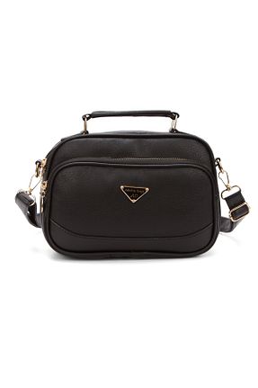 کیف دوشی مشکی زنانه چرم مصنوعی Adelina Bags - کد 880059970