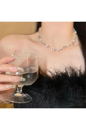 گردنبند جواهر زنانه مروارید Köstebek - کد 812768542