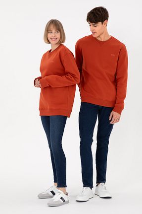 سوئیشرت نارنجی مردانه ساده U.S. Polo Assn. - کد 859396246