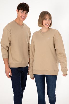 سوئیشرت بژ مردانه ساده U.S. Polo Assn. - کد 862423606