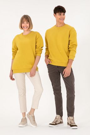 سوئیشرت زرد مردانه ساده U.S. Polo Assn. - کد 859393984