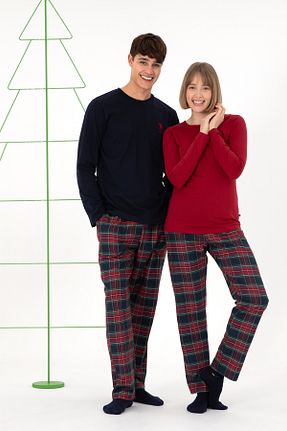 ست لباس راحتی قهوه ای زنانه ساده U.S. Polo Assn. - کد 865152300