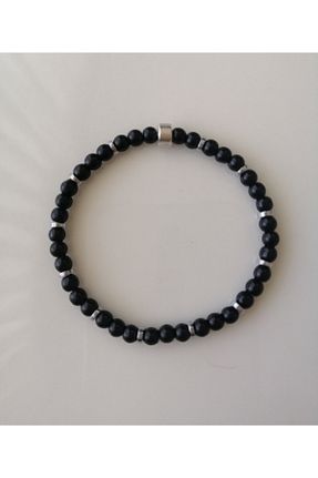 دستبند جواهر مشکی زنانه سنگ طبیعی LemaStone - کد 880149960
