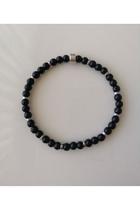 دستبند جواهر مشکی زنانه سنگ طبیعی LemaStone - کد 880149960