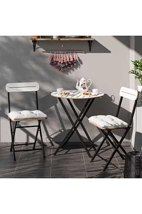 ست باغچه سفید MDF Güzelkan - کد 880137394