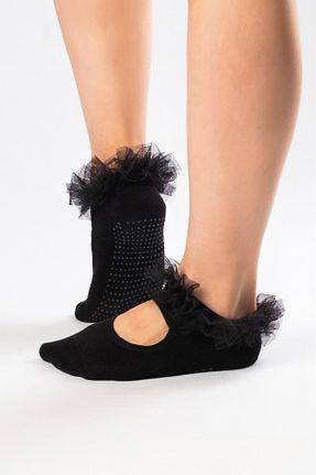 جوراب اسپرت مشکی زنانه پنبه ای Muse Of Socks - کد 777120078