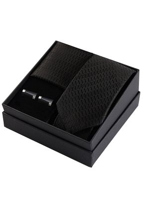 کراوات سرمه ای مردانه میکروفیبر Esgue - کد 880177635