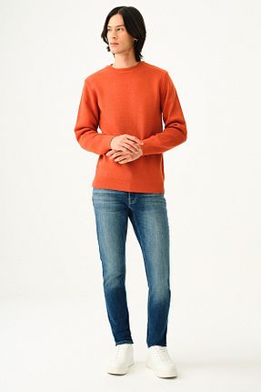 شلوار جین آبی مردانه پاچه تنگ Loft - کد 880204038