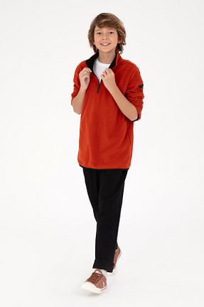 سوئیشرت نارنجی بچه گانه ساده U.S. Polo Assn. - کد 869685154