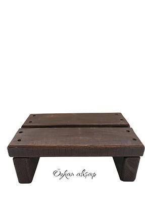 چهارپایه قهوه ای özkan ahşap - کد 876881371