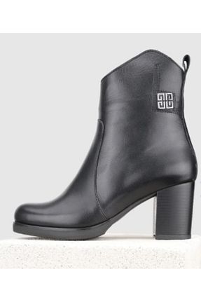بوت / نیم بوت مشکی زنانه چرم خالص NİSH EXCLUSİVE - کد 880190984