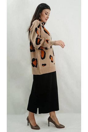 ست بالاتنه و پائین تنه حجاب قهوه ای زنانه رگولار Mintaş - کد 880185465