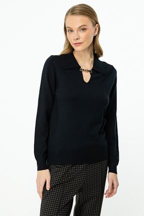 پلیور مشکی زنانه ساده ON - کد 880188255