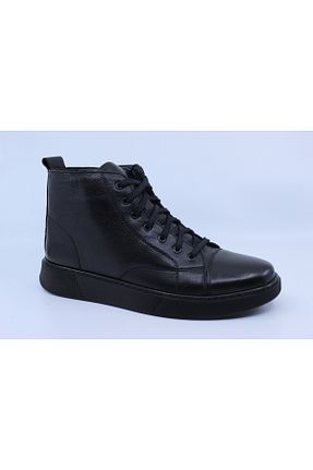 بوت / نیم بوت مشکی مردانه پاشنه کوتاه (1 - 4 سانتی متر) Papuccu - کد 880204652