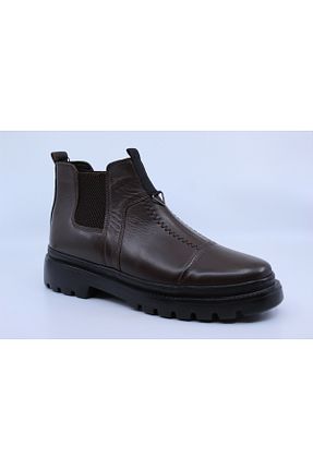 بوت / نیم بوت قهوه ای مردانه پاشنه کوتاه (1 - 4 سانتی متر) Papuccu - کد 880205087