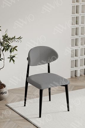 صندلی آشپزخانه طوسی فلزی Avvio - کد 880203100